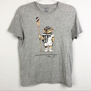 POLO RALPH LAUREN | Vintage Single Stitch Bear Short Sleeve Tee Gray Size Small